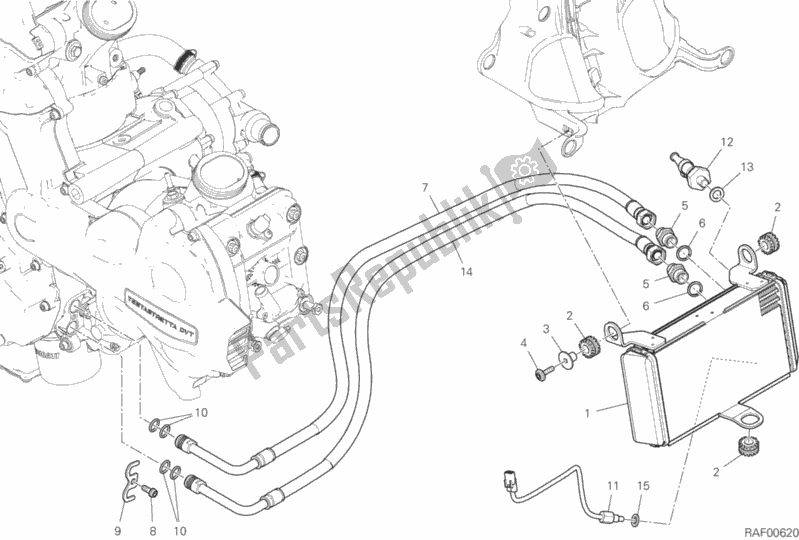 Wszystkie części do Ch? Odnica Oleju Ducati Multistrada 1260 ABS Thailand 2019